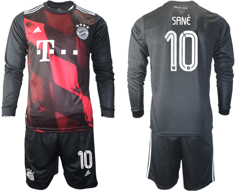 2021 Men Bayern Munich away long sleeves #10 soccer jerseys